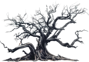 Twisted Dead Tree with Bare Branches. png