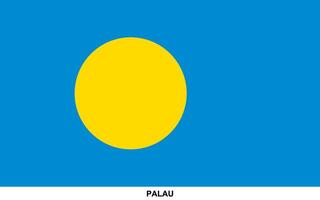 Flag of PALAU, PALAU national flag vector