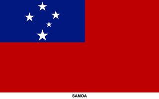 Flag of SAMOA, SAMOA national flag vector