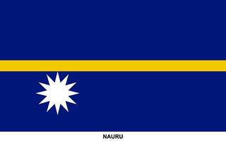 Flag of NAURU, NAURU national flag vector