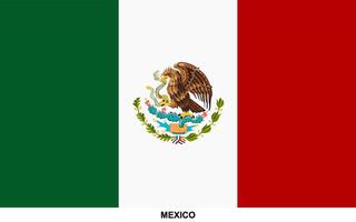 Flag of MEXICO, MEXICO national flag vector