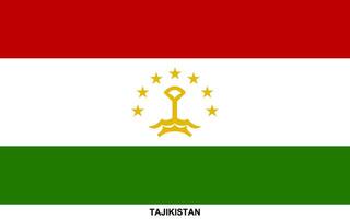 Flag of TAJIKISTAN, TAJIKISTAN national flag vector