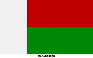 Flag of MADAGASCAR, MADAGASCAR national flag vector