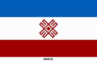 Flag of MARI EL, MARI EL national flag vector