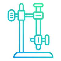 burette stand icon on transparent background vector