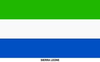 Flag of SIERRA LEONE, SIERRA LEONE national flag vector