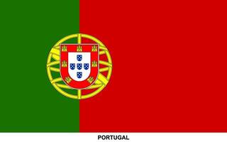 Flag of PORTUGAL, PORTUGAL national flag vector