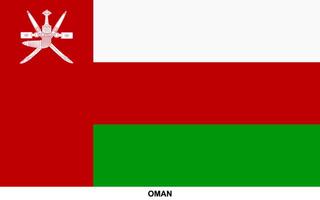 Flag of OMAN, OMAN national flag vector