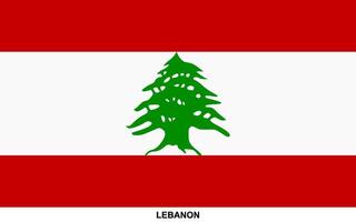 Flag of LEBANON, LEBANON national flag vector