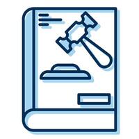 chapter book icon, judge and court tools icon vector