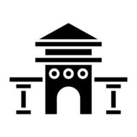 courthouse icon, judge and court tools icon vector