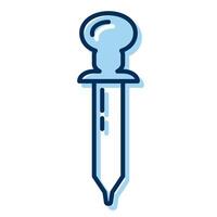 test dropper icon on transparent background vector