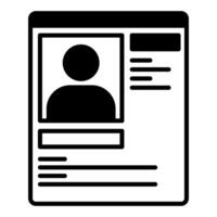 profile data icon, judge and court tools icon vector