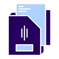 folder and document, bookkeeping and business icon vector