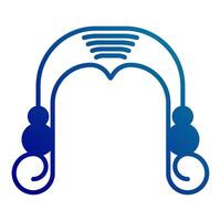 wig icon, judge and court tools icon vector