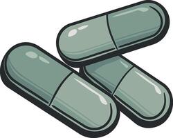 pills capsules or medicine without background vector