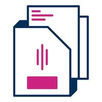 folder and document, bookkeeping and business icon vector