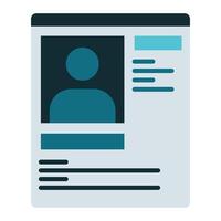 profile data icon, judge and court tools icon vector