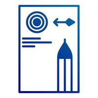 target icon, bookkeeping and business icon vector