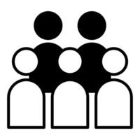 trial audience icon, judge and court tools icon vector