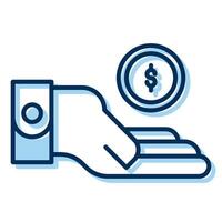 accept bribe icon, judge and court tools icon vector