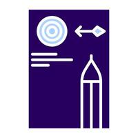 target icon, bookkeeping and business icon vector