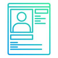 profile data icon, judge and court tools icon vector