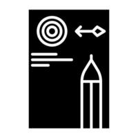 target icon, bookkeeping and business icon vector