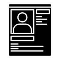 profile data icon, judge and court tools icon vector