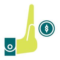 refuse bribe icon, judge and court tools icon vector