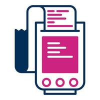 calculator and note, bookkeeping and business icon vector