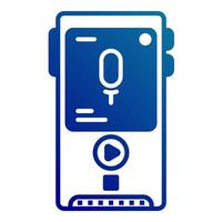 trial recorder icon, judge and court tools icon vector