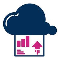 report data upload, bookkeeping and business icon vector