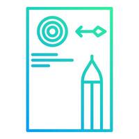 target icon, bookkeeping and business icon vector