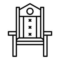 office chair icon, judge and court tools icon vector