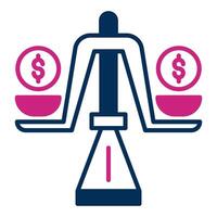 weighing icon, bookkeeping and business icon vector