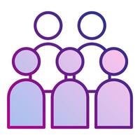trial audience icon, judge and court tools icon vector