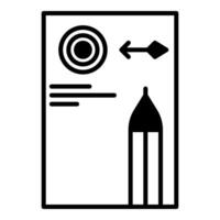 target icon, bookkeeping and business icon vector