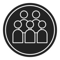 trial audience icon, judge and court tools icon vector