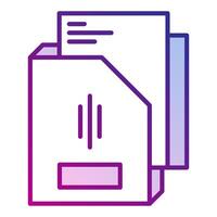 folder and document, bookkeeping and business icon vector