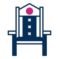 office chair icon, judge and court tools icon vector