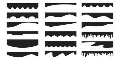 encabezamiento fondo divisor, frontera destacar cubrir plantilla, diseño web página separador curva líneas, ondas, resumen diseño elemento para página web sitio. vector