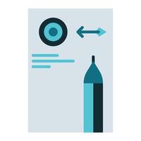 target icon, bookkeeping and business icon vector
