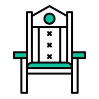 office chair icon, judge and court tools icon vector