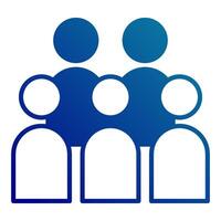 trial audience icon, judge and court tools icon vector