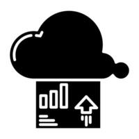 report data upload, bookkeeping and business icon vector