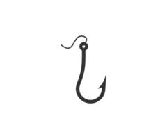Fishing hook icon on white background. vector