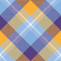 Tartan Plaid Seamless Pattern. Checkerboard Pattern. Traditional Scottish Woven Fabric. Lumberjack Shirt Flannel Textile. Pattern Tile Swatch Included. vector