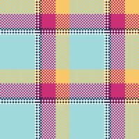 Classic Scottish Tartan Design. Tartan Seamless Pattern. Seamless Tartan Illustration Set for Scarf, Blanket, Other Modern Spring Summer Autumn Winter Holiday Fabric Print. vector