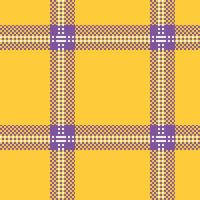 Tartan Plaid Seamless Pattern. Traditional Scottish Checkered Background. Traditional Scottish Woven Fabric. Lumberjack Shirt Flannel Textile. Pattern Tile Swatch Included. vector